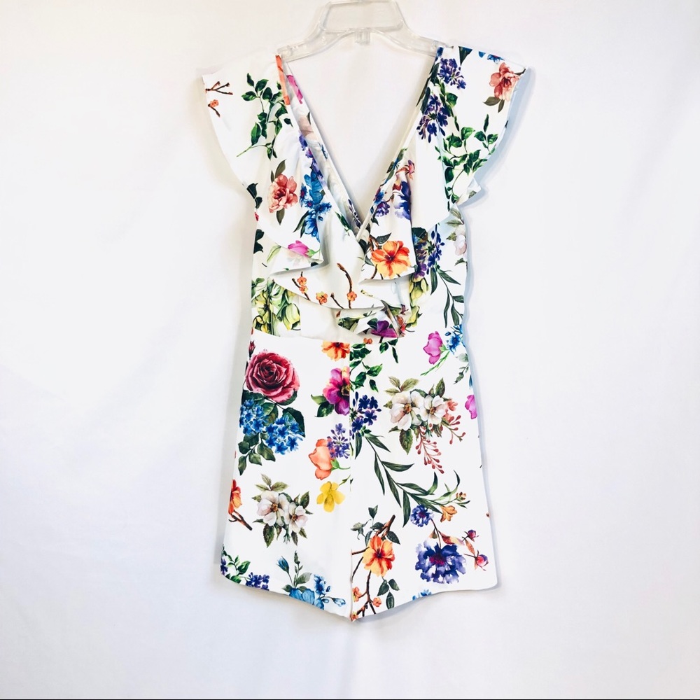 Do + Be Floral Ruffled Romper - Picture 3 of 7